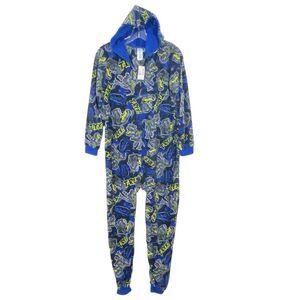 NEW Children’s Place One Piece T-REX Hood XL 14 Dinosaur Fleece Pajamas